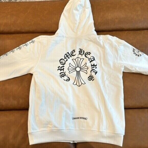 Chrome Hearts White and Black Vertical Arms Crosses Men’s Size Large - Picture 2 of 2